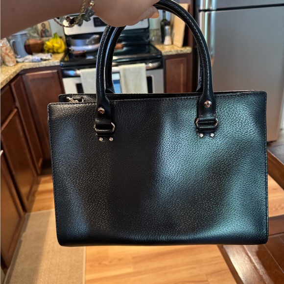 Kate Spade Black Leather Tote Bag - Picture 3 of 7